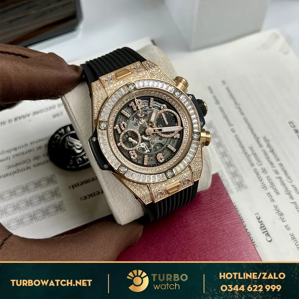 Hublot bigbang unico full đá CZ