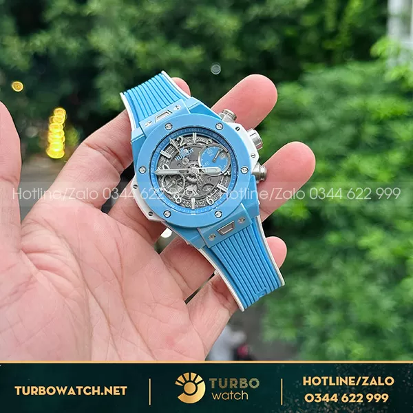 Hublot bigbang unico sky blue ceramic