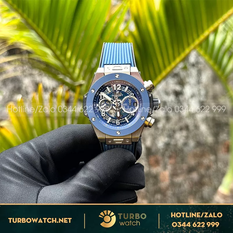 Hublot bigbang unico titanium blue ceramic