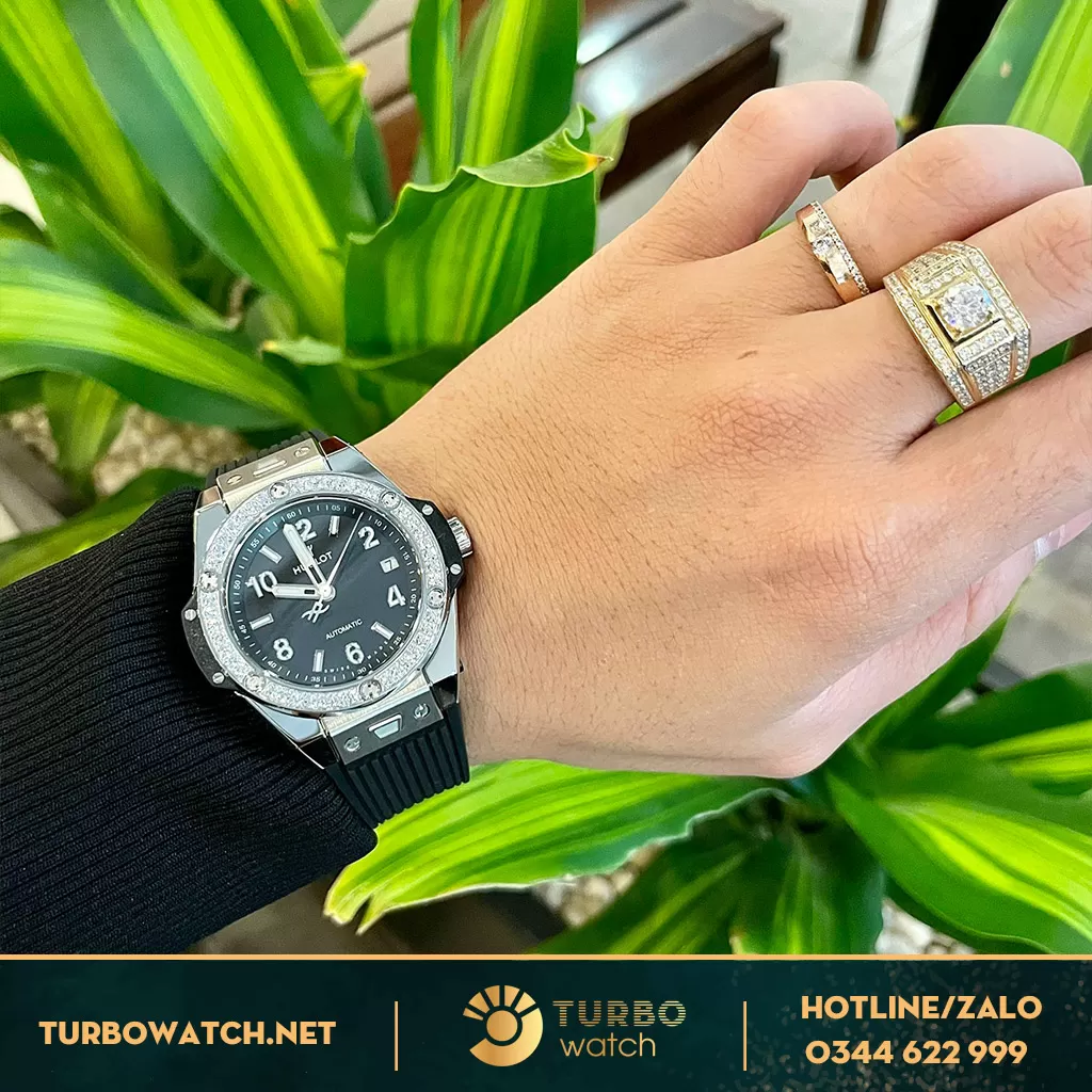 Hublot bigbang unisex 39mm độ kim cương moissanite