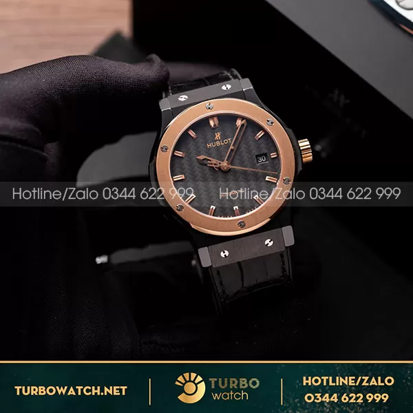 Hublot ceramic niềng độ vàng đúc 18k