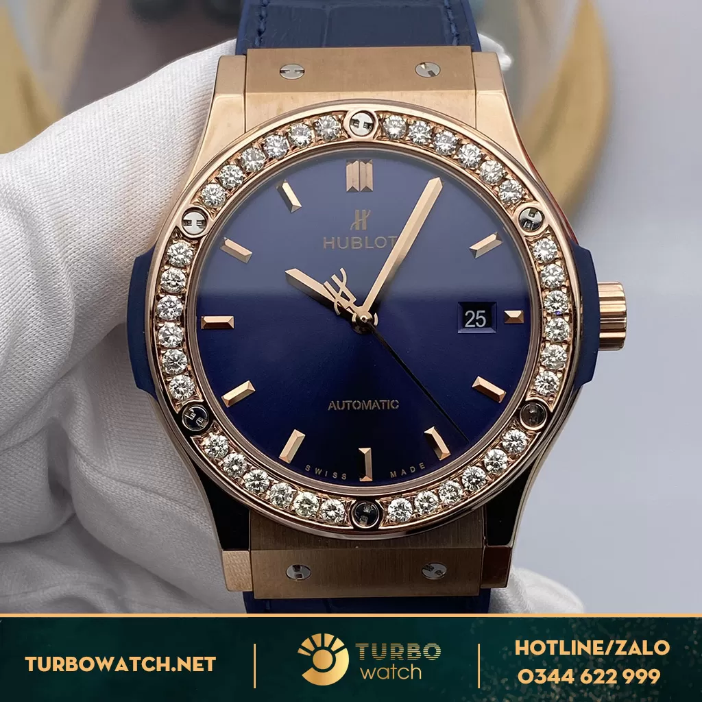 Hublot Classic Fusion 1-1 Chế Tác Kim Cương Moissanite
