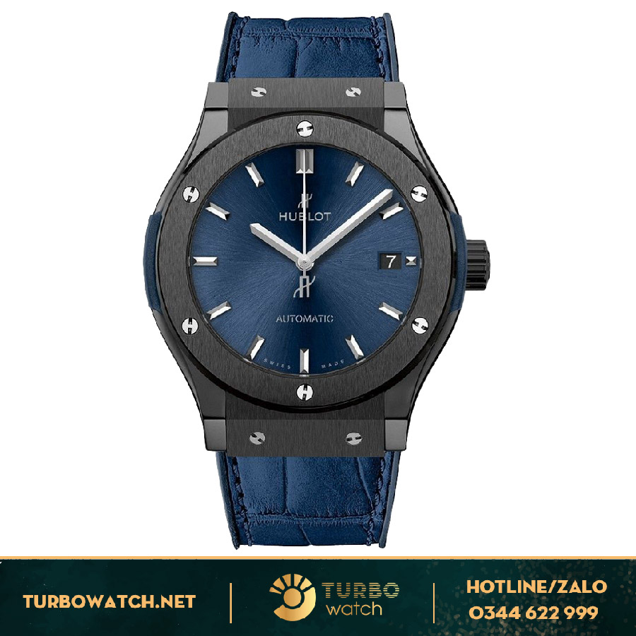 Đồng Hồ Hublot Classic Fusion Rep Ceramic Blue 42MM