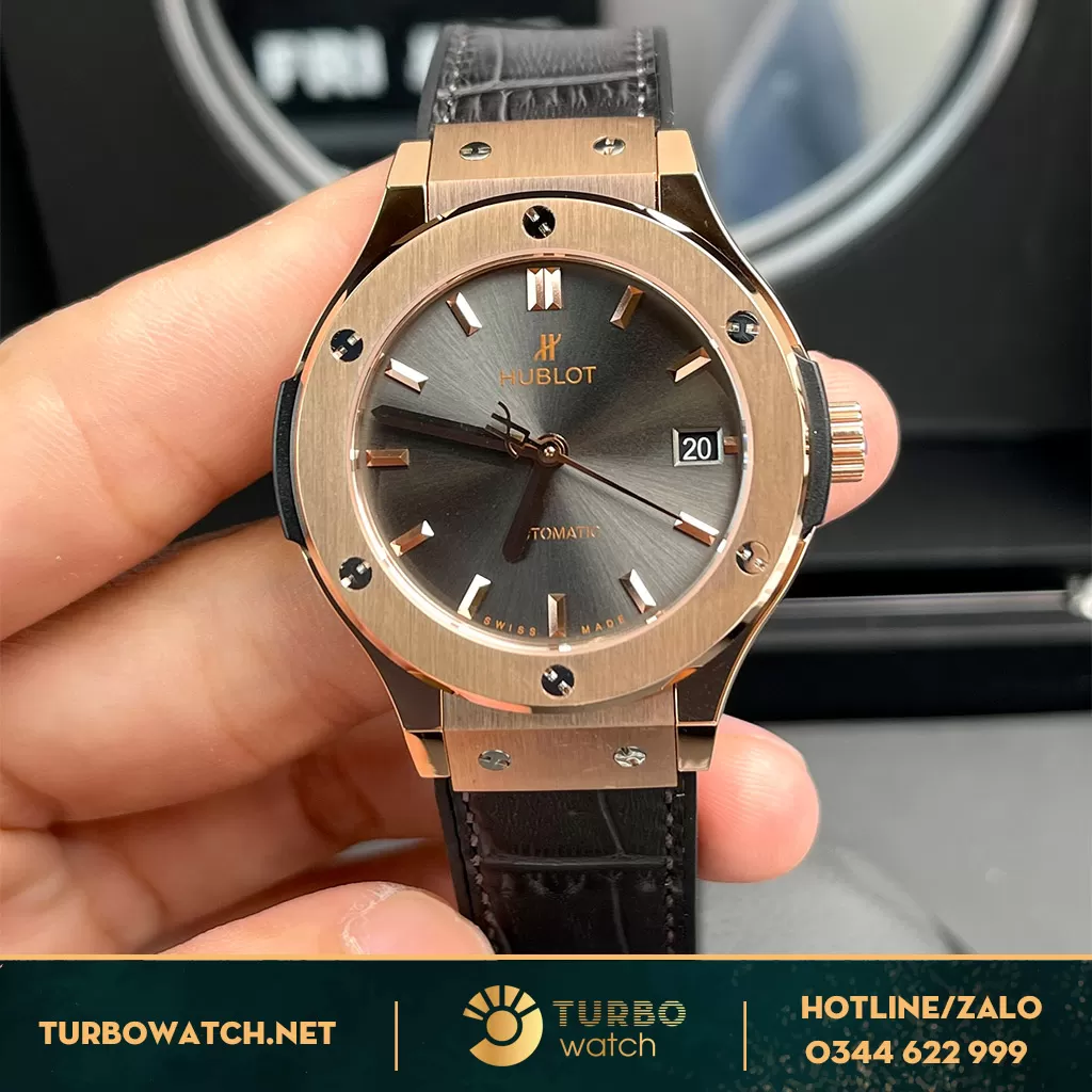Hublot Classic Fusion King Gold 38mm Mặt Xám 