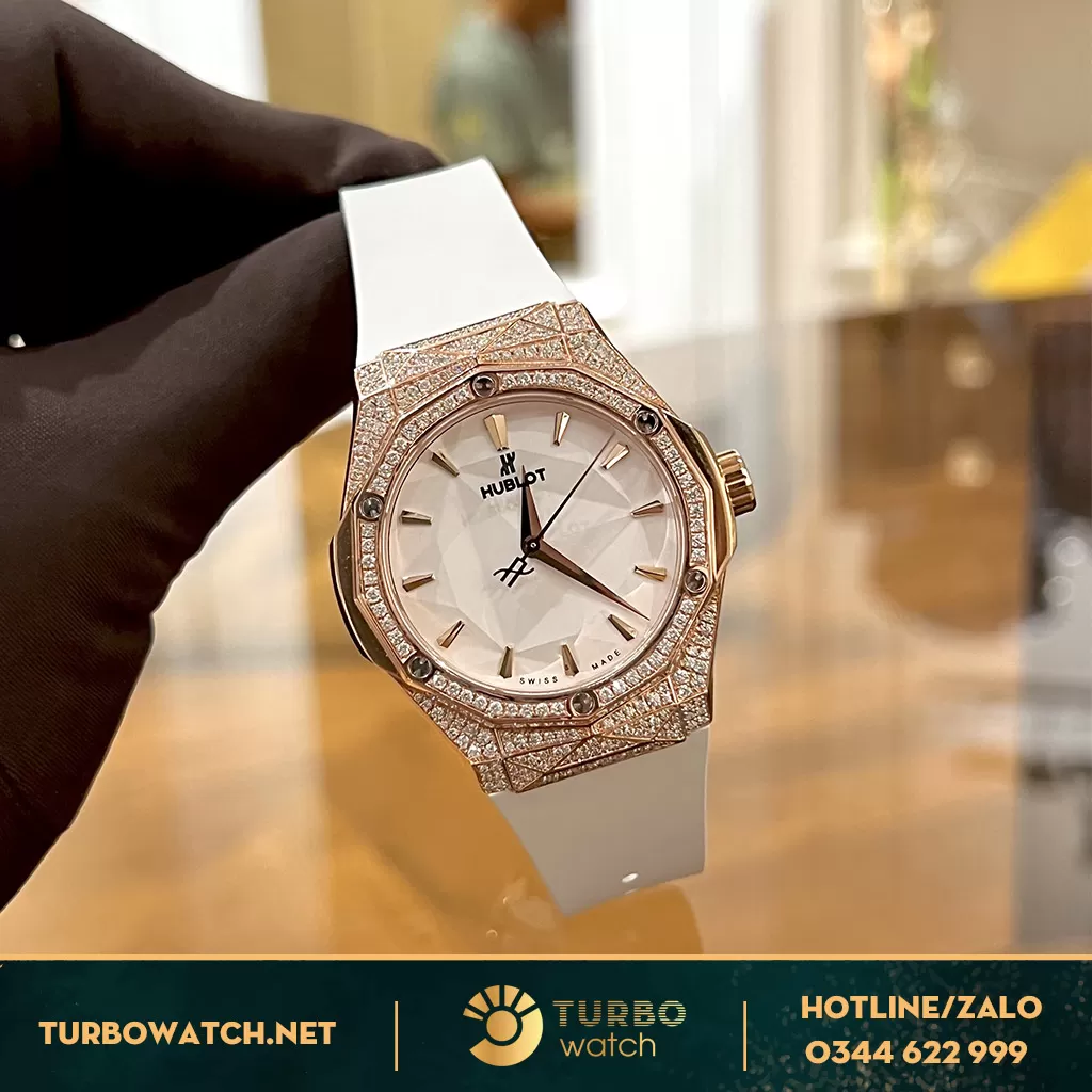 Hublot Classic Fusion Orlinski King Gold 550 Rep 1:1 Full Diamonds 