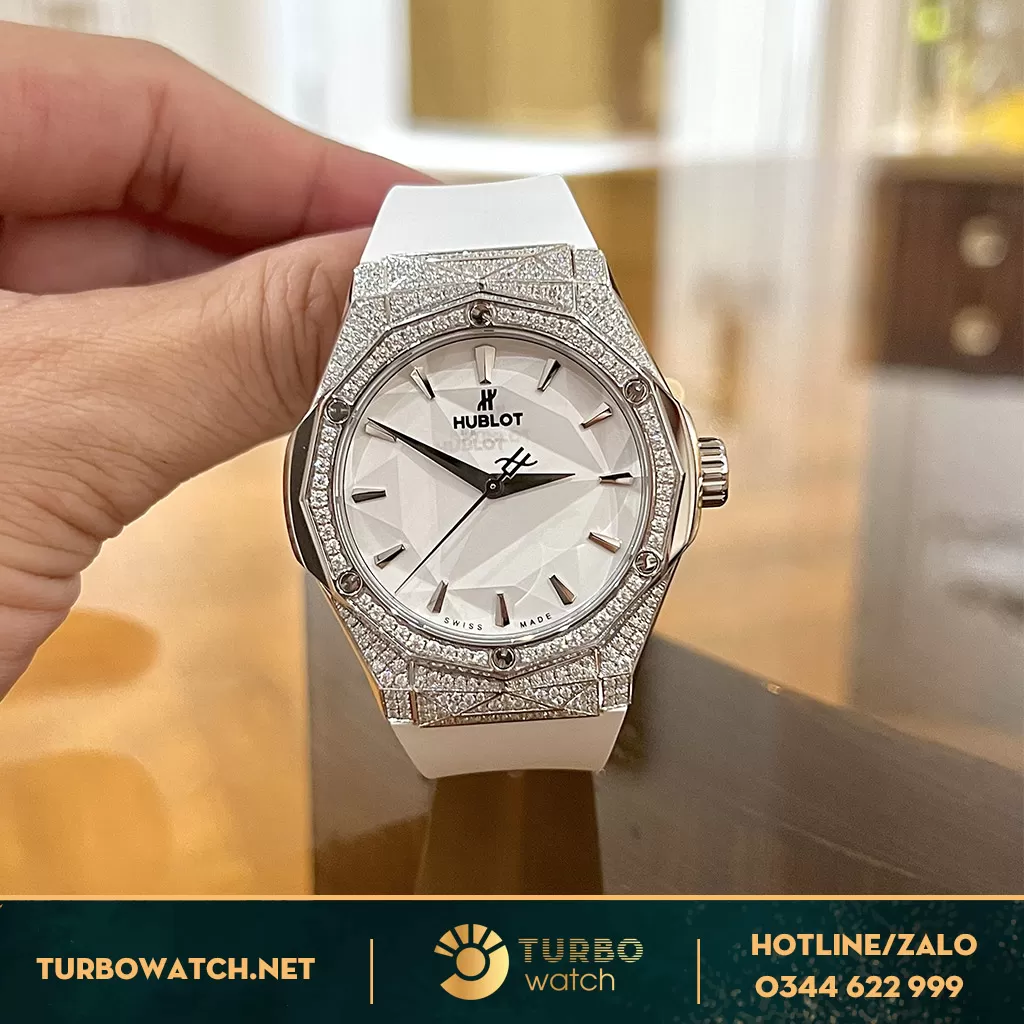Hublot Classic Fusion Orlinski White 550 Siêu Cấp 1:1 Full Diamonds 