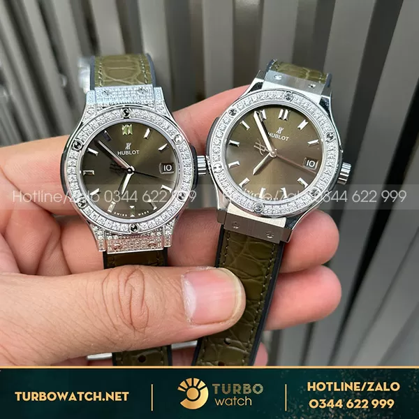 Hublot Fusion 33mm Green Rep Siêu Cấp