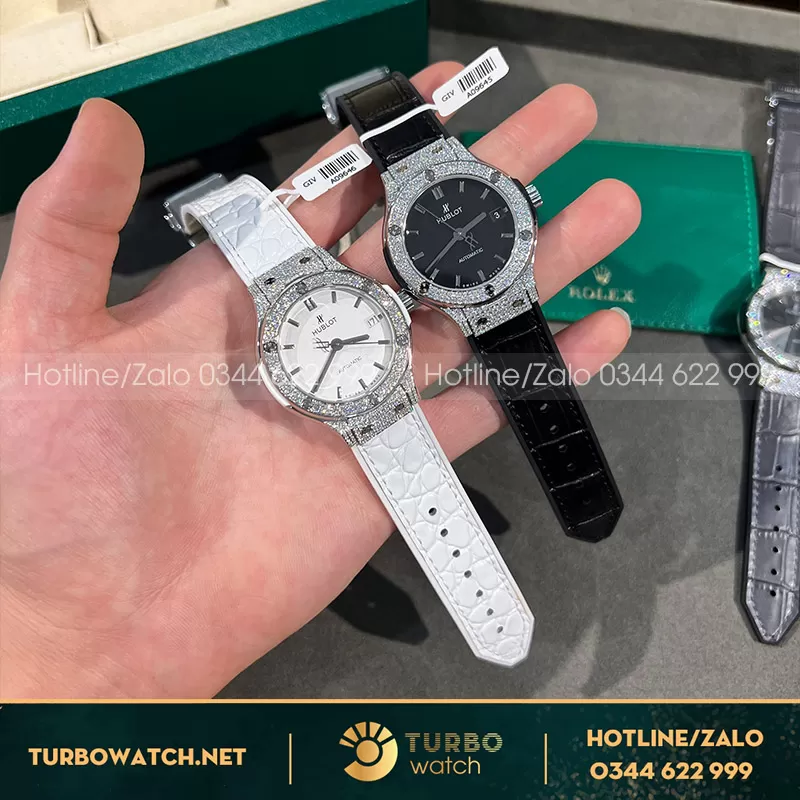 Hublot fusion 38mm độ kim moissanite