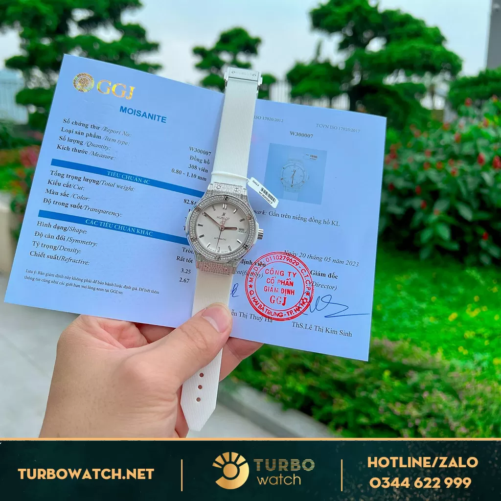 Hublot fusion 38mm unisex full moissanite