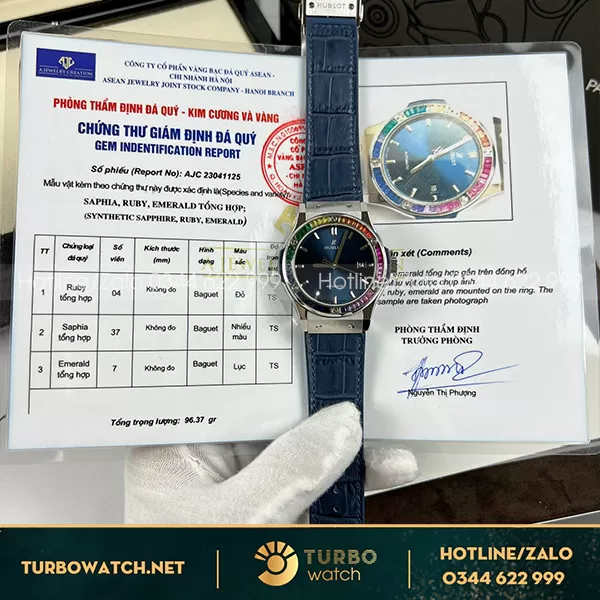 Đồng Hồ Hublot Fusion Rep 11 42mm Độ Rainbow Benzel