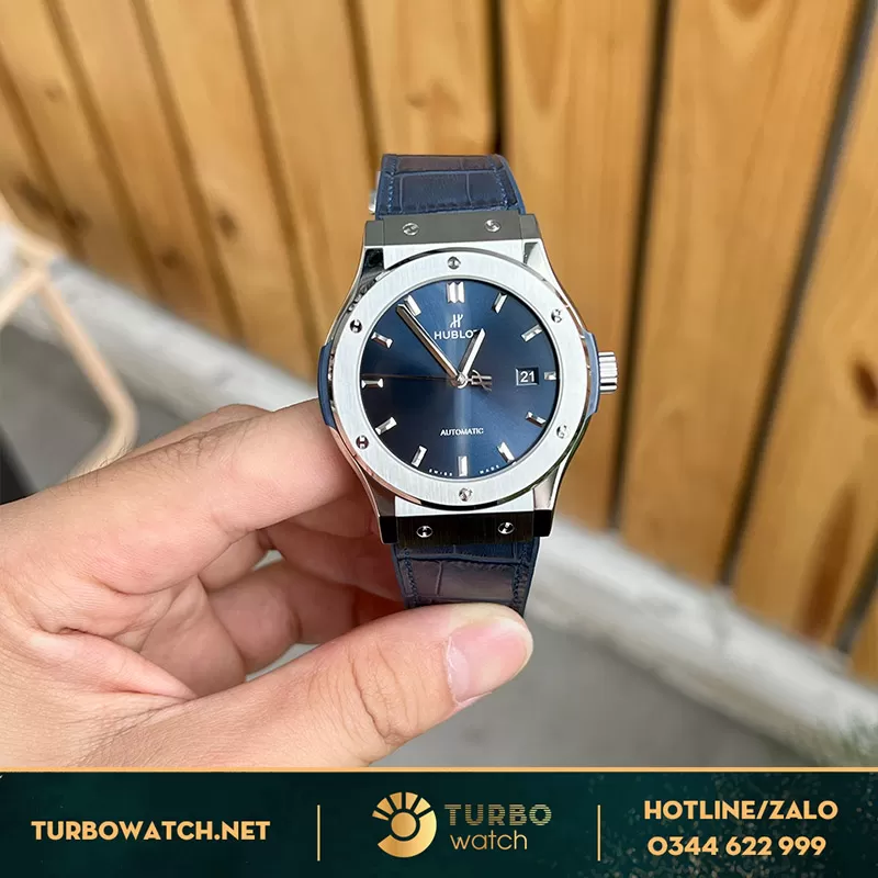 Hublot fusion 42mm mặt xanh navy