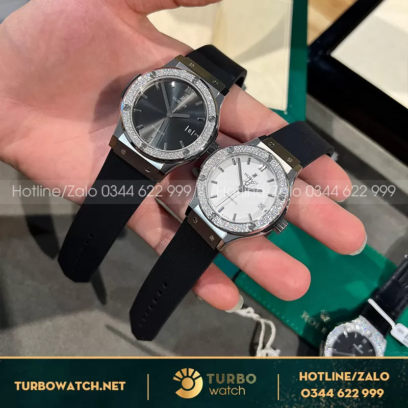 Hublot fusion jjf 38-42mm độ moissanite