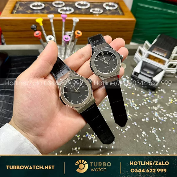 Hublot Fusion Tinh Chỉnh Rep 11 Quả Văng,3 Ốc Titan,Dây Da Cá Xấu