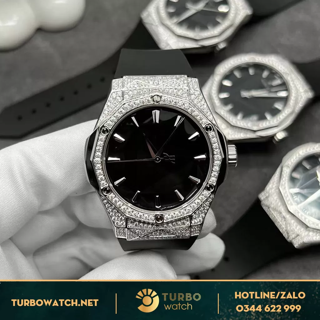 Hublot orlinski độ full kim cương moissanite hongkong