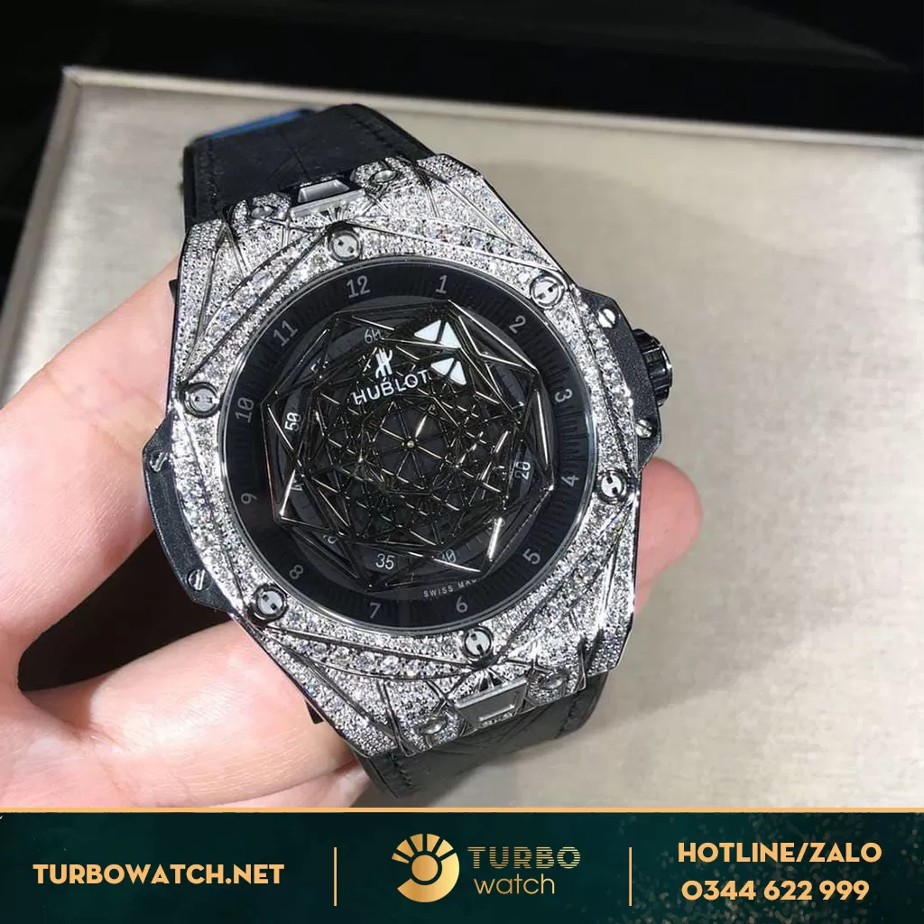 HUBLOT Sangbleu Độ kim cương thiên nhiên