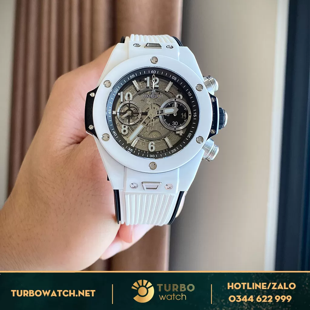 Hublot Siêu Cấp Big Bang Unico Ceramic Trắng 42mm 