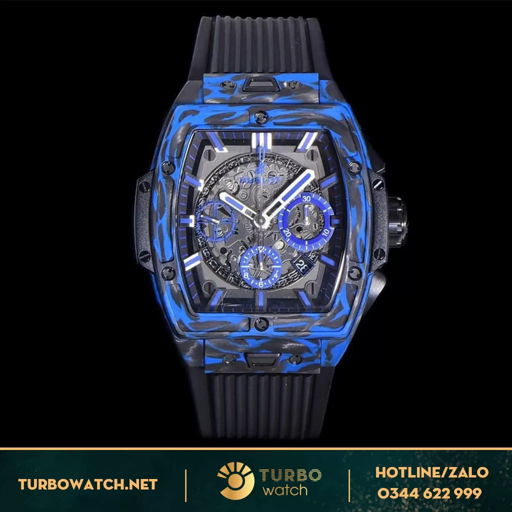 Hublot Spirit of Big Bang Tourbillon Carbon blue 42mm Fake 1:1