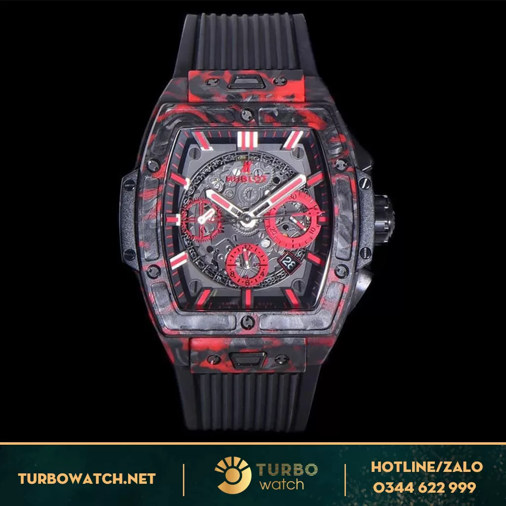 Hublot Spirit of Big Bang Tourbillon Carbon Đỏ 42mm Rep 1:1
