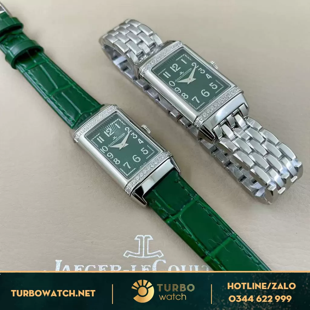 Jaeger lecoultre reverso nữ mặt xanh
