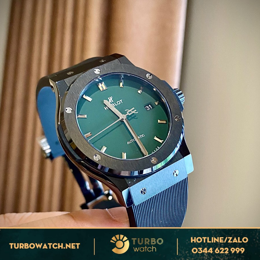 Đồng Hồ Hublot Classic Fusion Siêu Cấp Ceramic Xanh Green 42MM