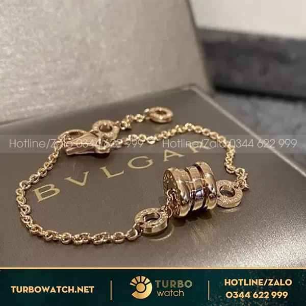 Lắc tay BVLgari Vàng Hồng 18k