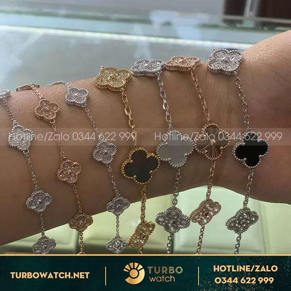 Lắc tay Van Cleef & Arpels 5 Hoa. 