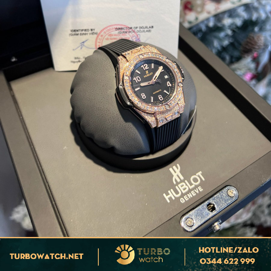 Đồng Hồ Hublot Big Bang Fake One Click King Gold Diamonds