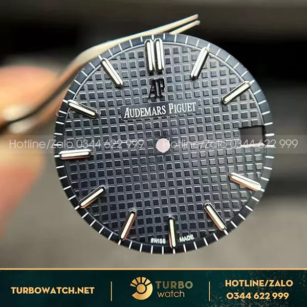 Mặt dial audemars piguet 15500 blue siêu sắc nét