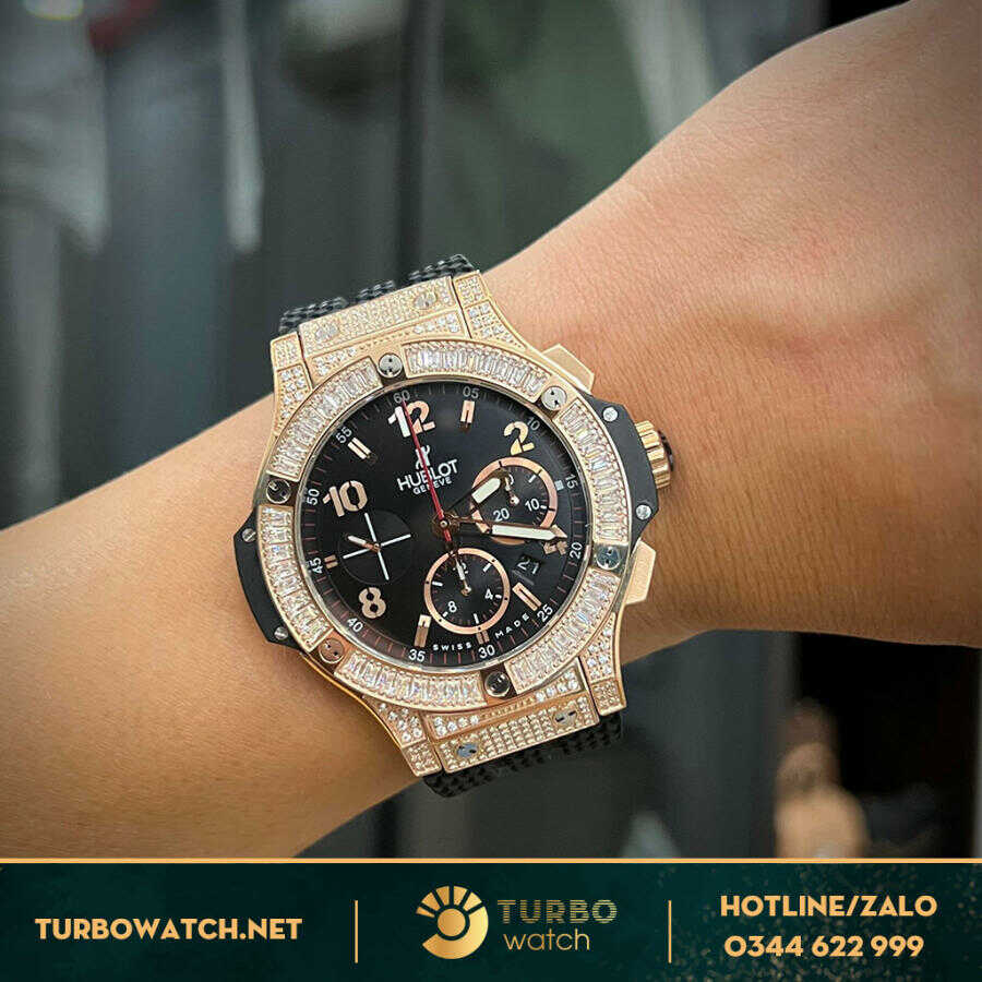 Đồng Hồ Hublot Big Bang Rep 1:1 Steel Pavé 41mm 341.SX.130.RX.174