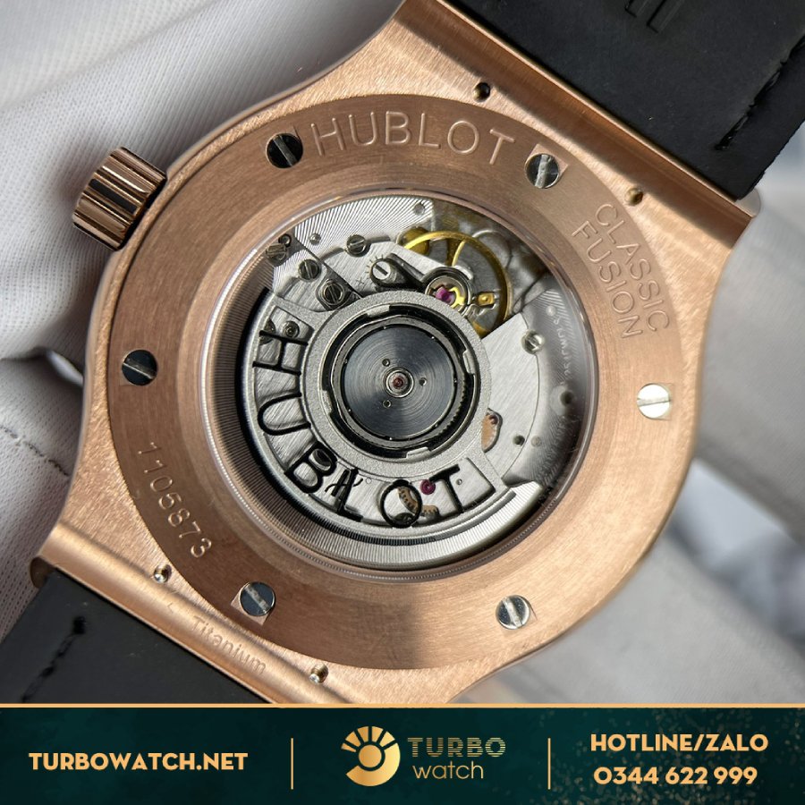 Đồng Hồ Hublot Classic Fusion Fake 1-1 King Gold Diamonds
