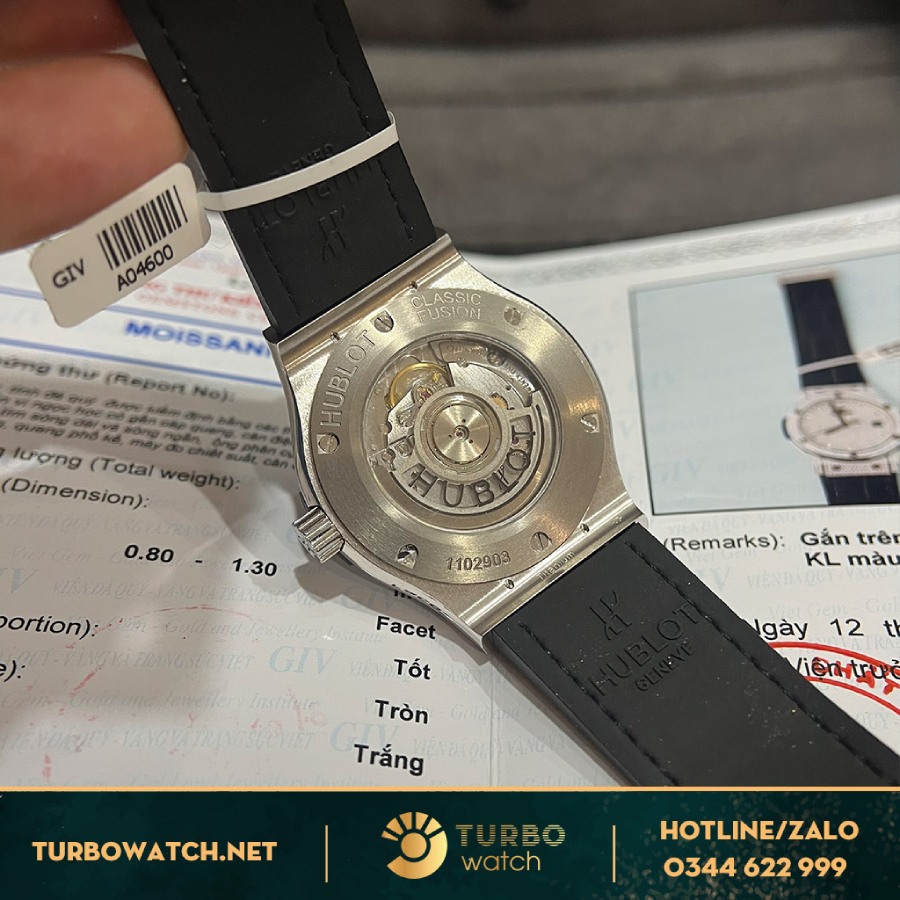 Đồng Hồ Hublot Classic Fusion Rep 1:1 full Kim Cương