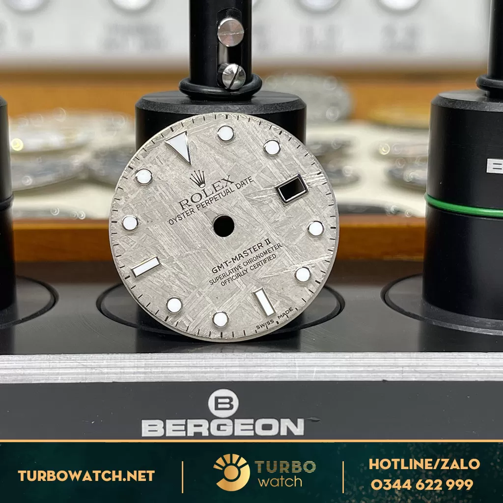 Mặt Thiên Thạch Rolex Datejust Cọc Số Dạ Quang