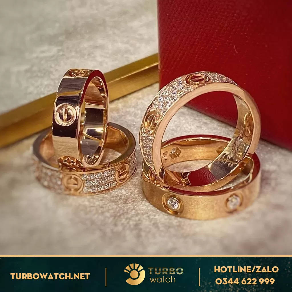 Nhẫn Cặp 10k 14k 18k Cartier
