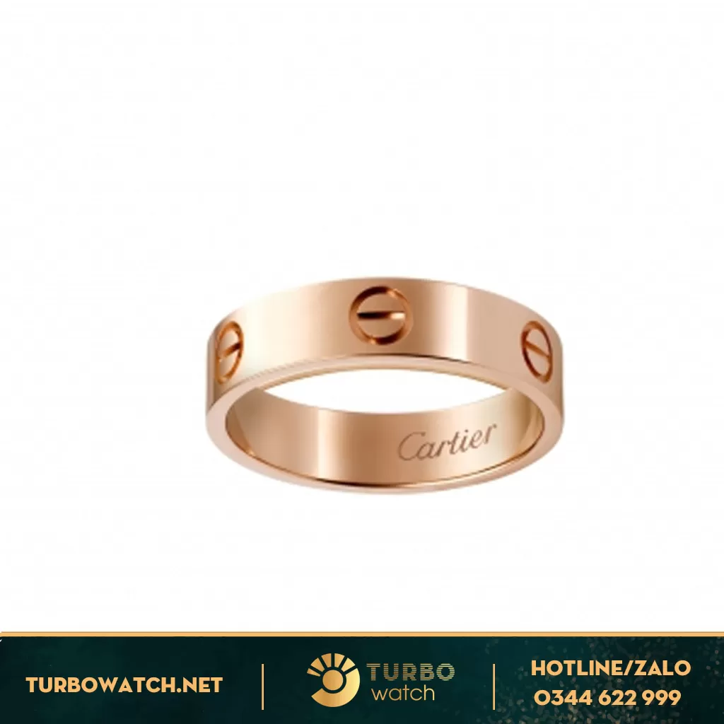 nhẫn cartier love 3 viên kim vàng hồng