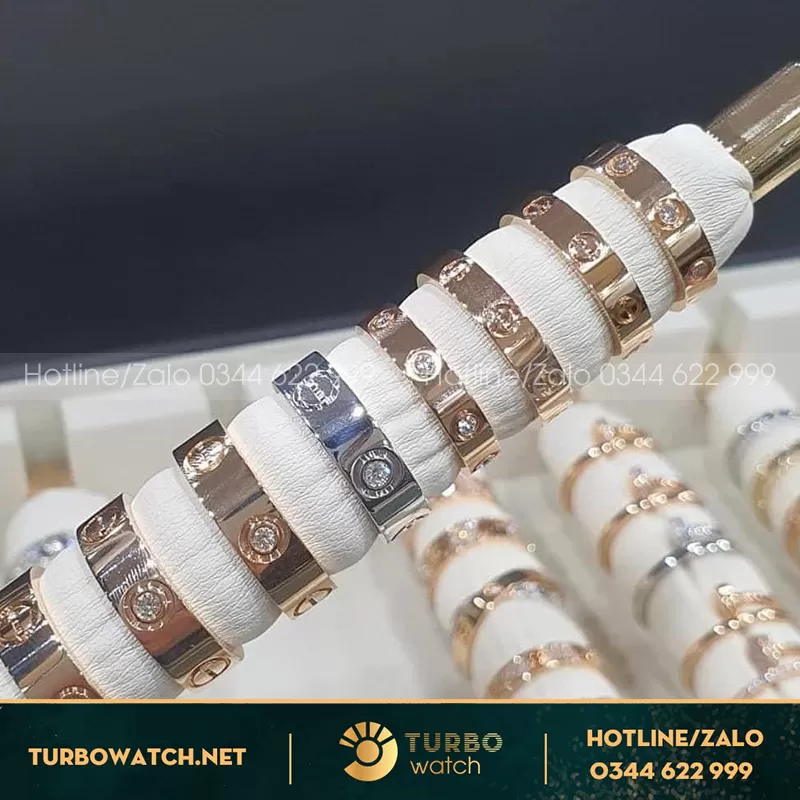 Nhẫn cartier love wedding band nhập hongkong