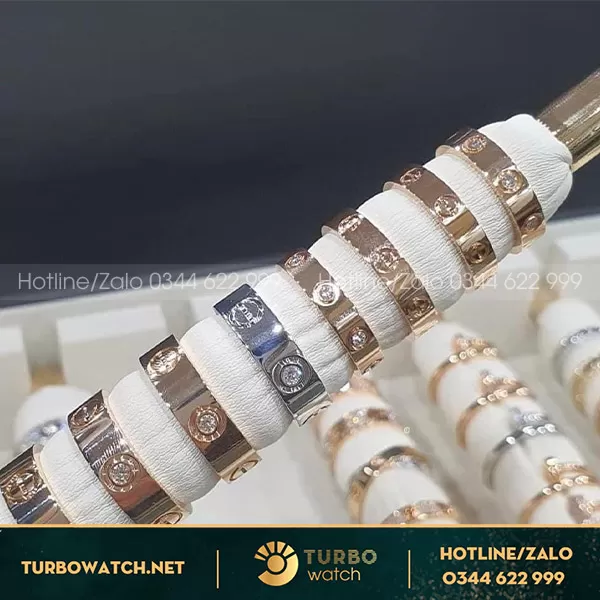 Nhẫn cartier love wedding band nhập hongkong
