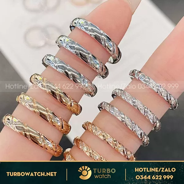 Nhẫn chaumet nhập khẩu vàng 18k