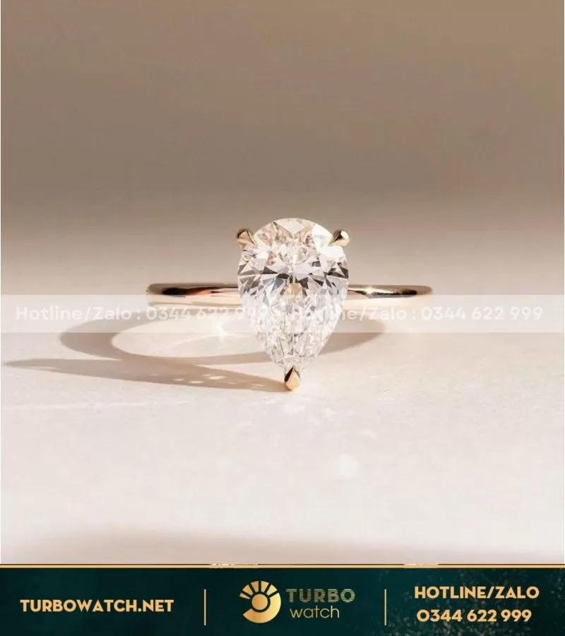 Nhẫn nữ thiết kế vàng 18k,kim cương Lab N065