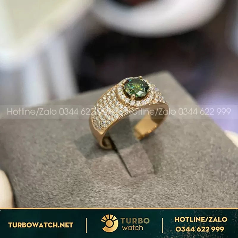 Nhẫn Vàng Emerald Glow