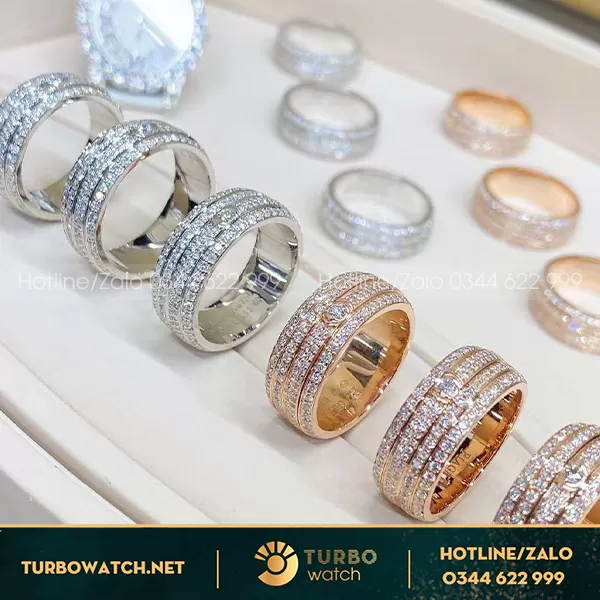 Nhẫn xoay Piaget vàng 18k