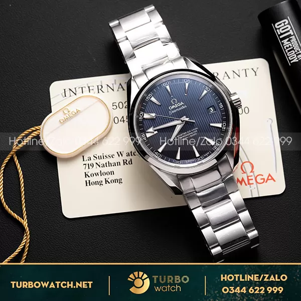Omega Seamaster Aqua-Terra 41MM Vỏ Trắng Mặt Xanh Navy VS Factory