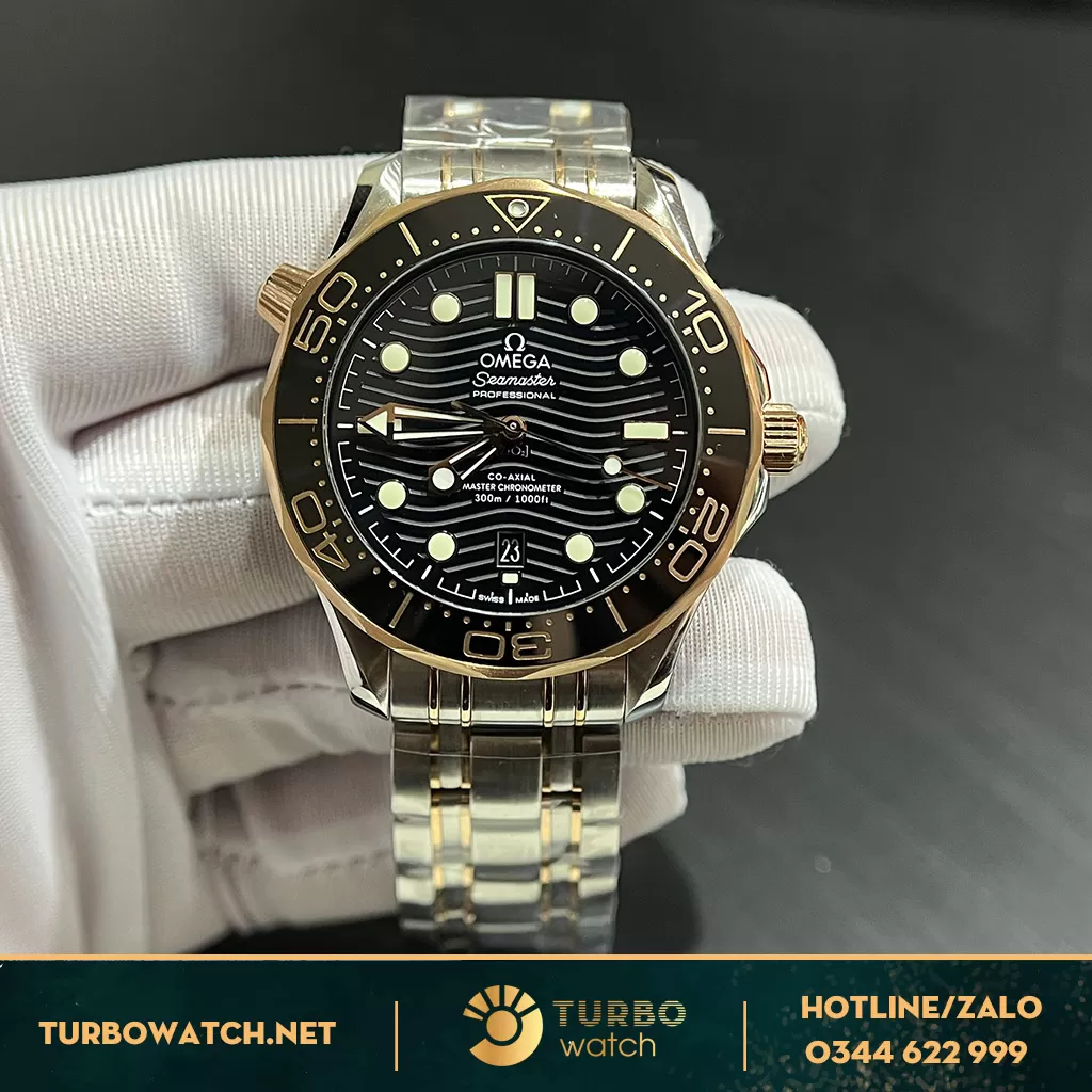 Omega seamaster demi gold vs factory