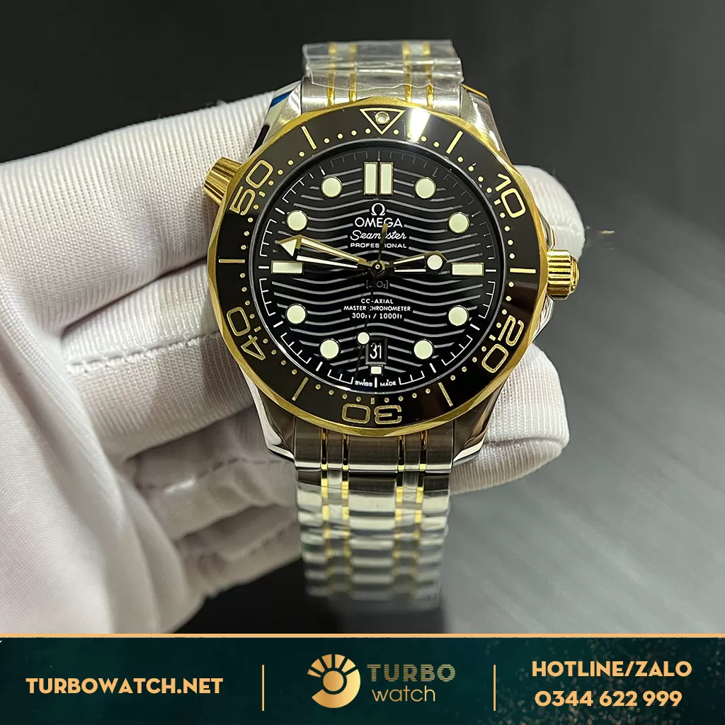 Omega seamaster demi gold vs factory fake