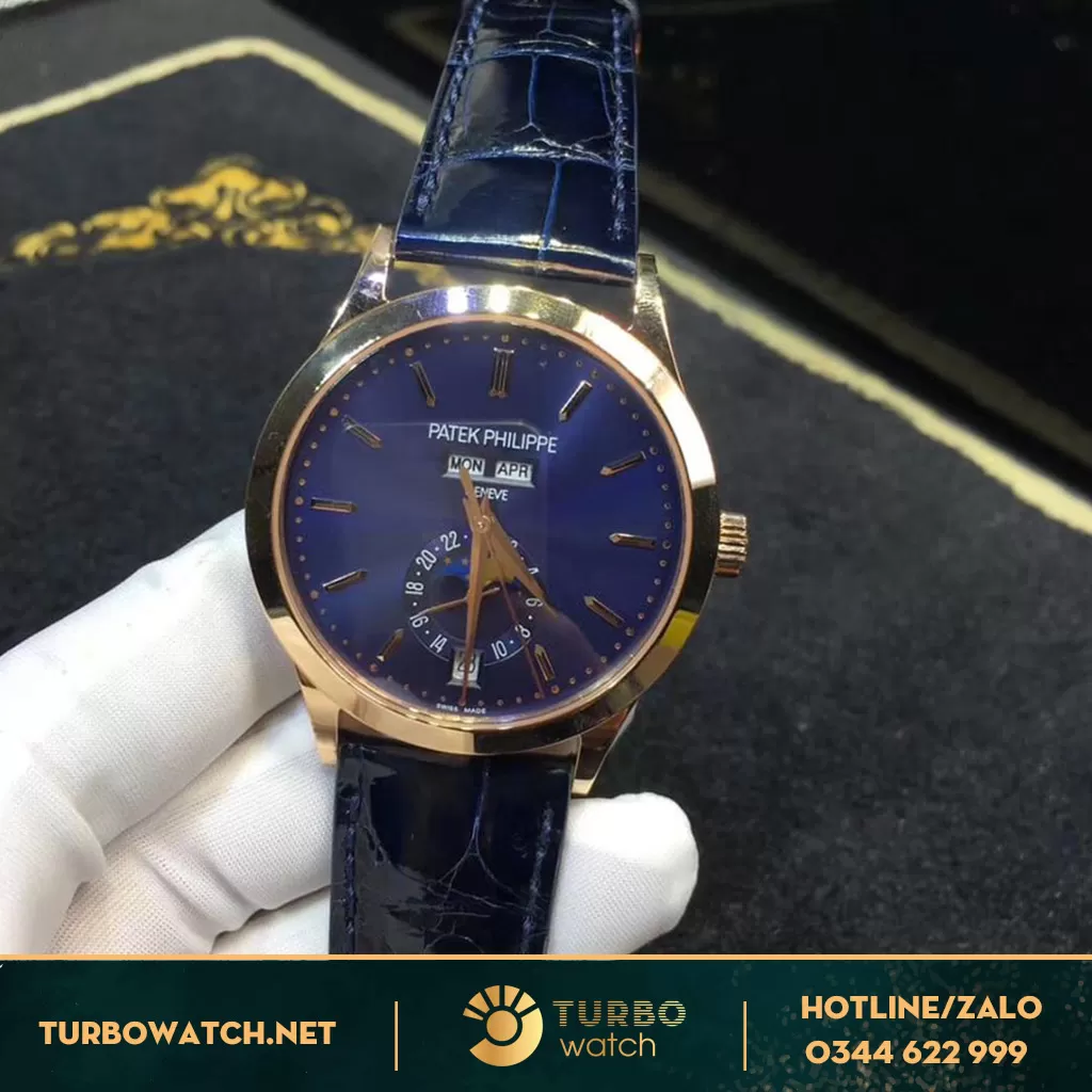 PATEK PHILIPPE 5396R ANNUAL CALENDAR BLUE DIAL VÀNG KHỐI 18K