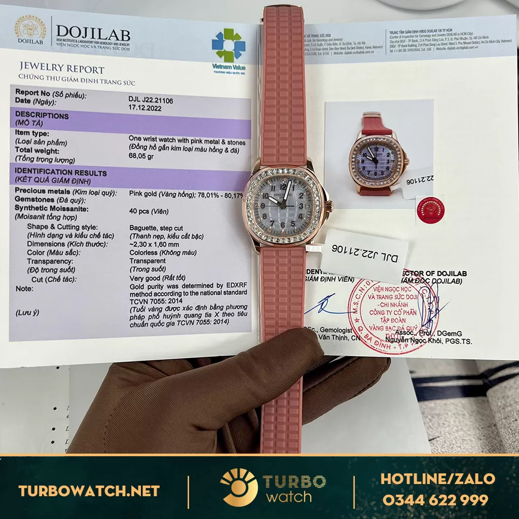 Patek philippe aquanaut 5072r độ niềng kim cương moissanite