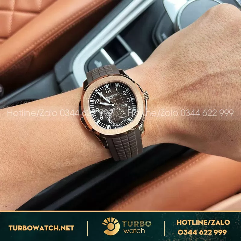 Patek philippe aquanaut 5164r bọc vàng full kiểm định