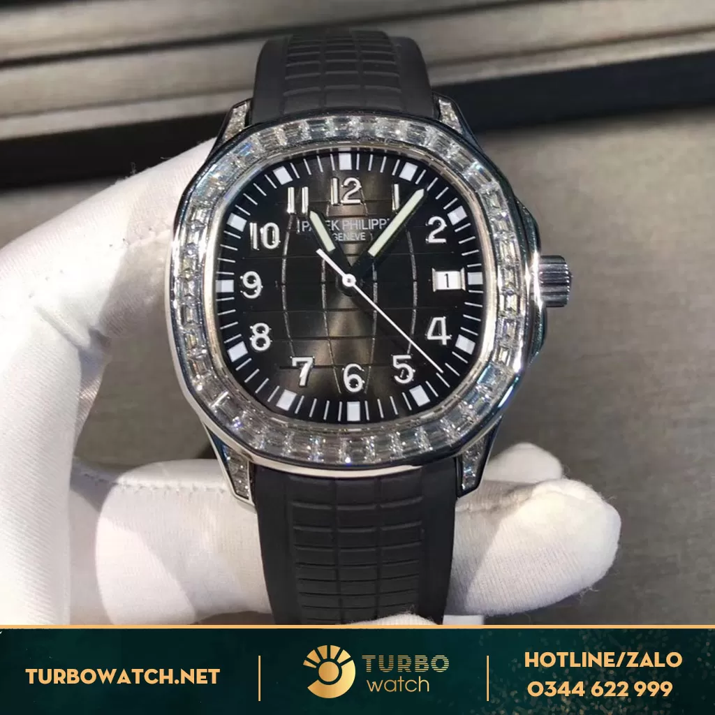 PATEK PHILIPPE AQUANAUT 5167/300G-010 FULL BAGUETTE DIAMONDS