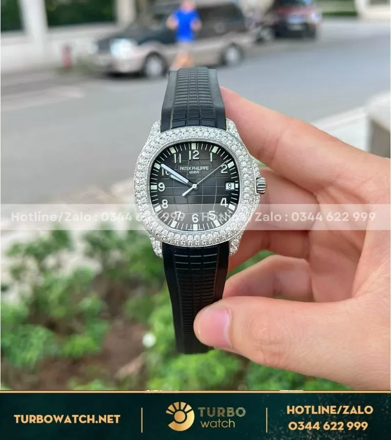 Patek philippe aquanaut 5167 độ kim cương thiên nhiên