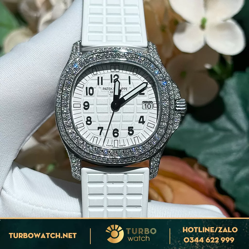 Patek philippe aquanaut độ full kim cương