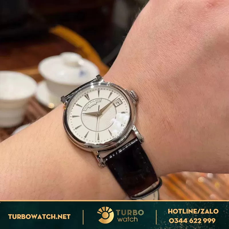 Patek philippe calatrava fake mặt trắng